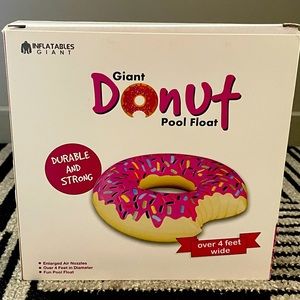 NEW - Giant Donut Pool Float